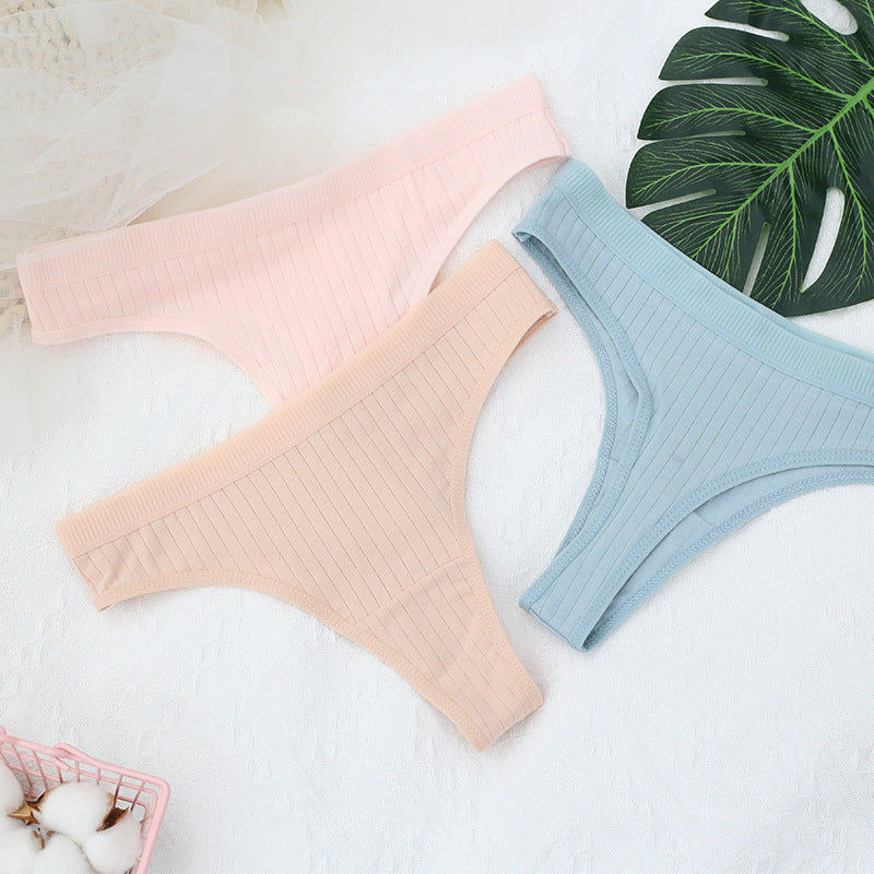 40 Cotton Women's Thongs - Seamless & Sporty Design