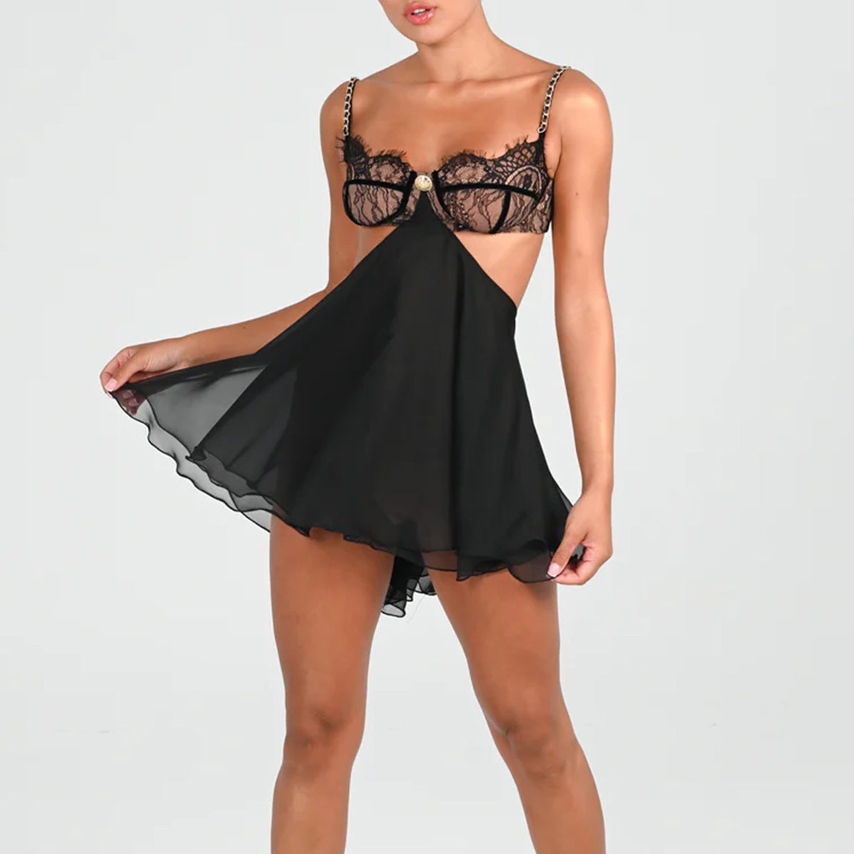 Summer Lace Backless Dress for Women