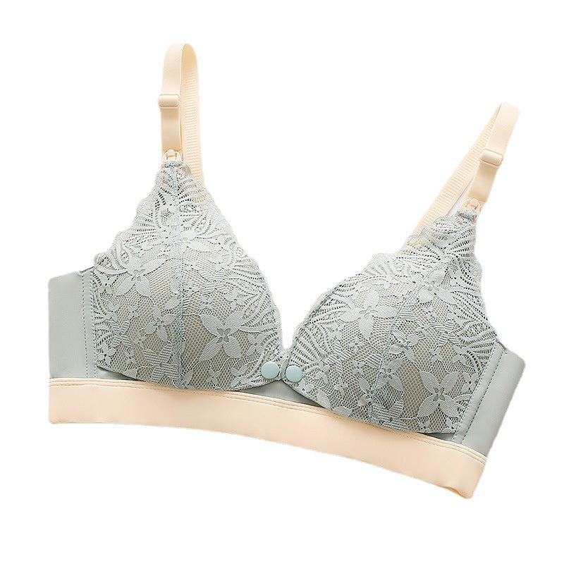 Seamless Lace Maternity Nursing Bra for Pregnant Women