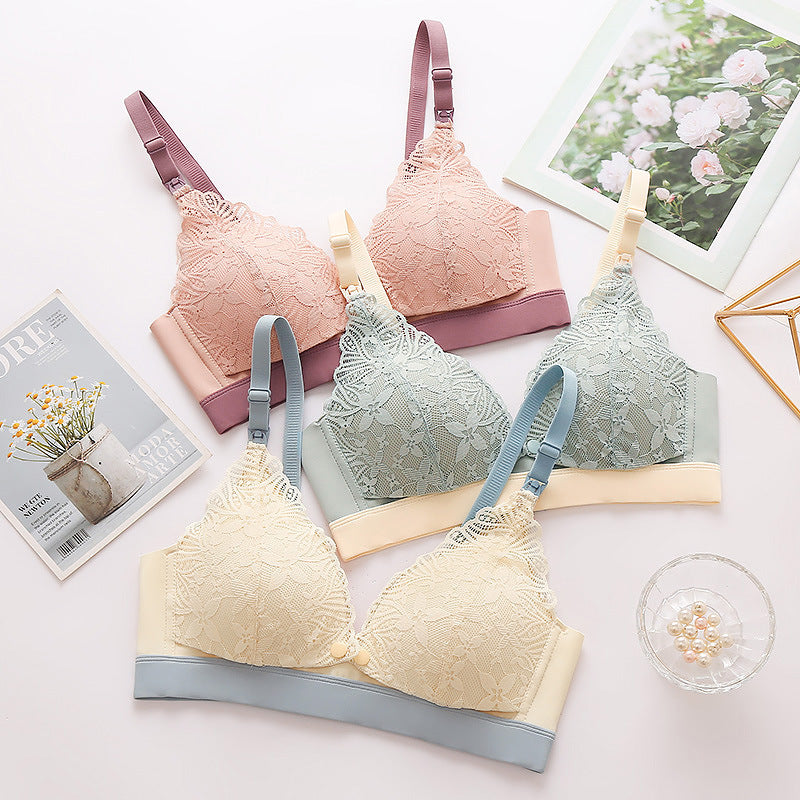 Seamless Lace Maternity Nursing Bra for Pregnant Women