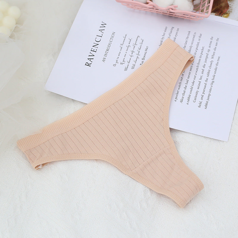 40 Cotton Women's Thongs - Seamless & Sporty Design