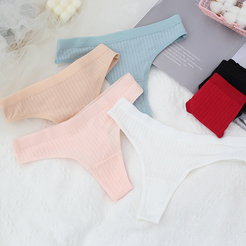 40 Cotton Women's Thongs - Seamless & Sporty Design